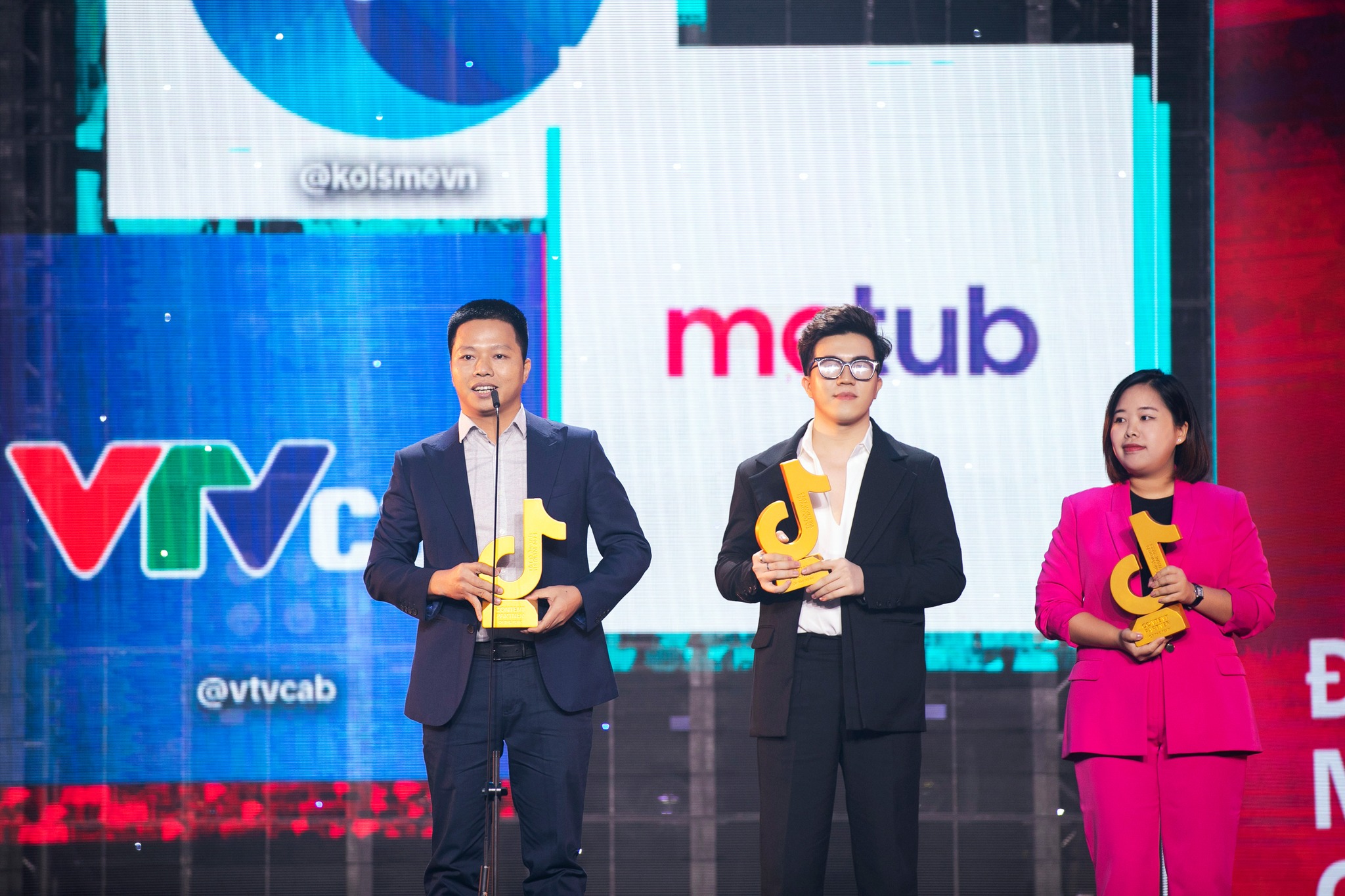 MCN VTVcab nhận giải thưởng "Content Partner Of The Year - Đối tác nội dung của năm" trong Đêm Vinh danh TikTok Awards Việt Nam 2023